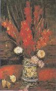 Vincent Van Gogh Vase with Red Gladioli oil painting reproduction